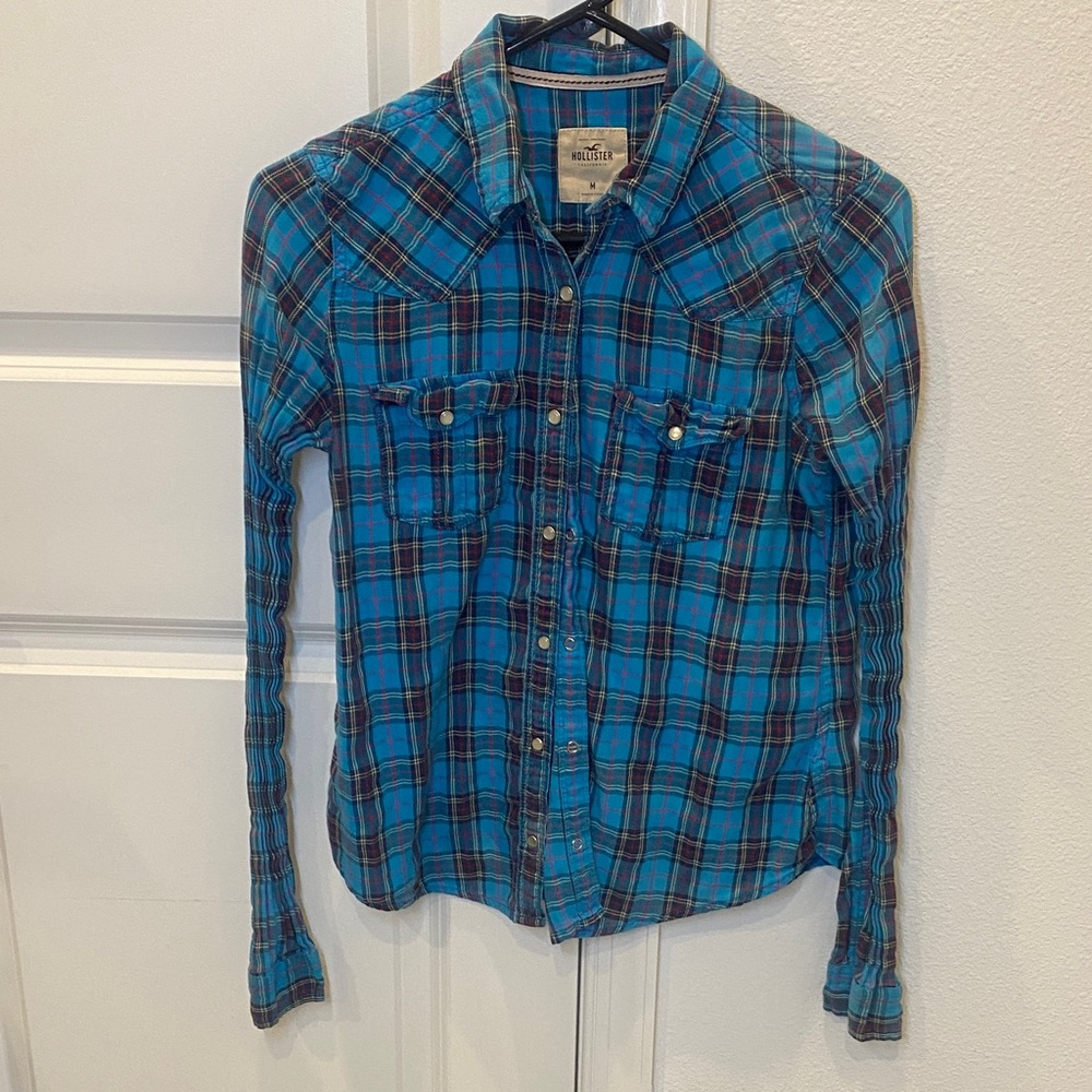 Hollister Multicolor Plaid Shirt
